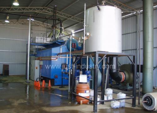 Biomass fired water tube steam boiler