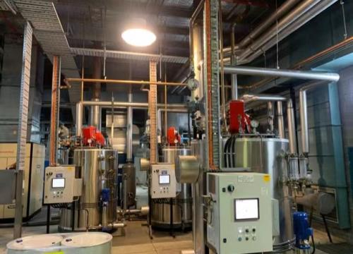 3✖500kw vertical steam boiler to Australia